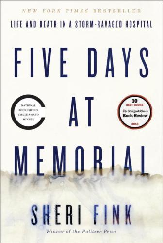  Emergency medical staff members will discuss 'Five Days at Memorial,' the Community Reading Project selection, on November 19.