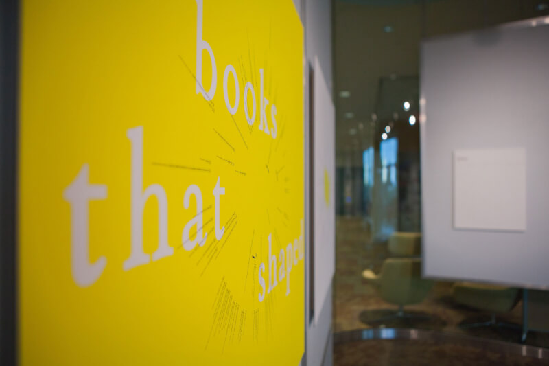 Photo of art piece in exhibit