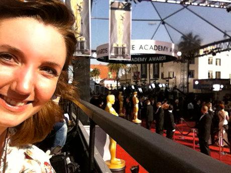 Josie Goldberg works the Oscars