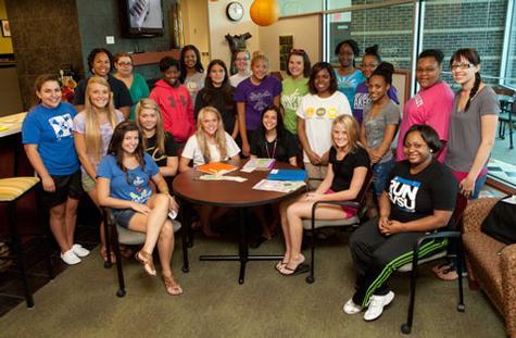 The first group of students of the Women's Leadership House
