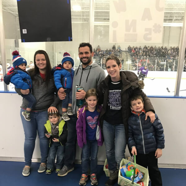 A photo of Anna Walz and her family. 