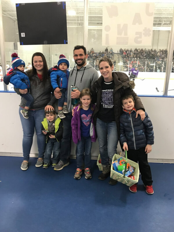 A photo of Anna Walz and her family. 