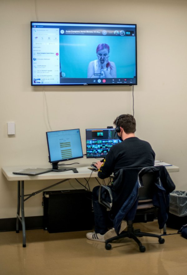 The command center for 'The Revolutionists'