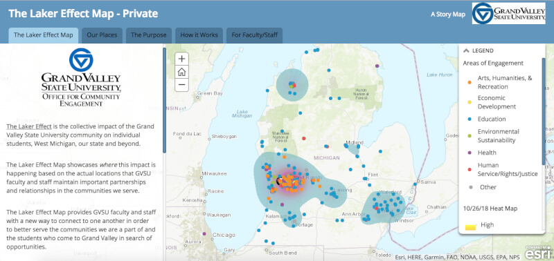 heat map of Michigan