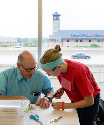 Campers build and design a radio-controlled airplane during the camp. 