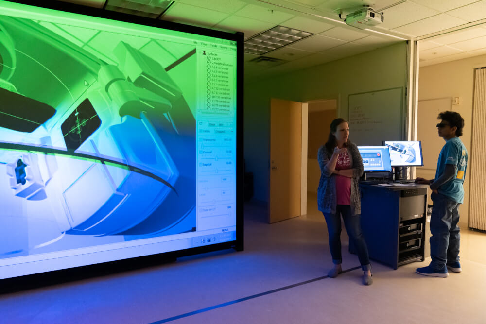 About 80 middle school students explored health careers during a summer camp at Grand Valley State University.