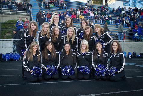 The 2011-2012 Laker Dance Team at a football game. 