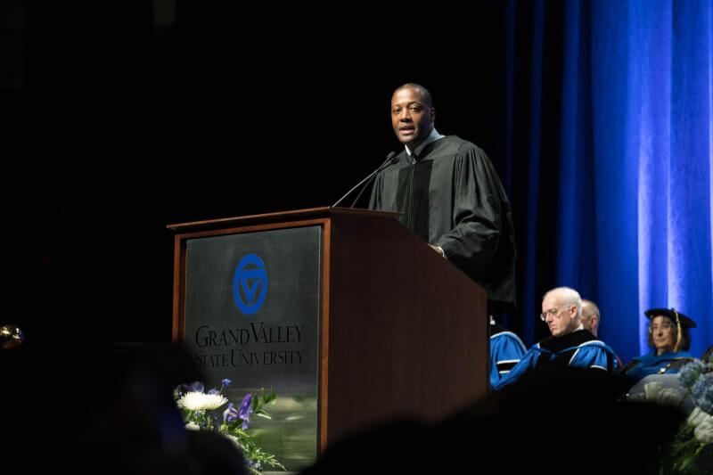 Raymond Bennett was the speaker for the April 27 ceremony.