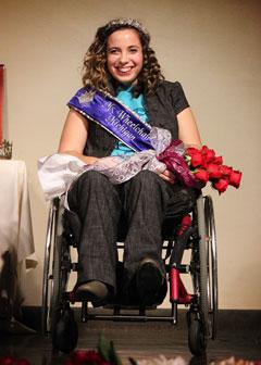 Stephanie Deible, a journalism major from Grant, was named Ms. Wheelchair Michigan in early March.