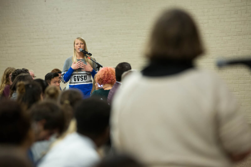 Ashley Schulte, Victim Advocate from the Women's Center at Grand Valley