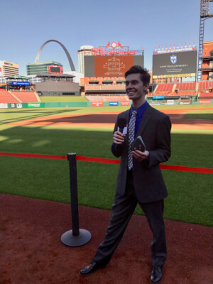 Jordan Vanderham, a senior majoring in product design and manufacturing engineering, has earned cash winnings at five entrepreneurial competitions during the past nine months.