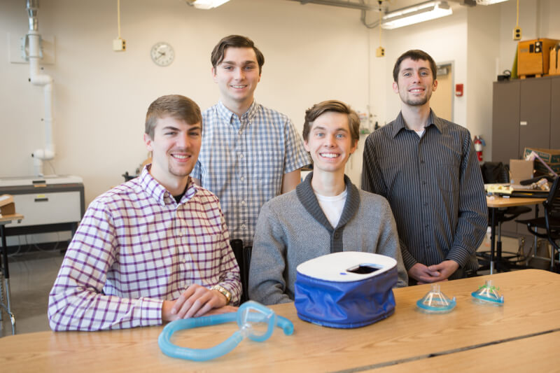 From left: Sam Oostendorp, Jake Stephens, Jordan Vanderham, Austin Williams