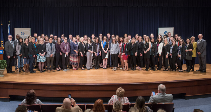 The Graduate School recognized more than 50 graduate students with Dean's Citation Awards during a celebration in April on the Pew Grand Rapids Campus. 