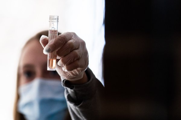 COVID-19 test sample.