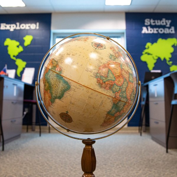 Globe in Padnos International Center