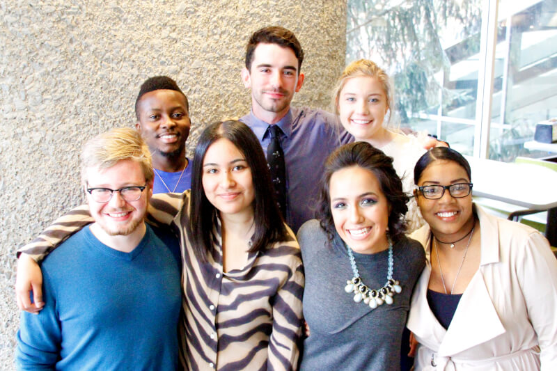 Group of people in two rows