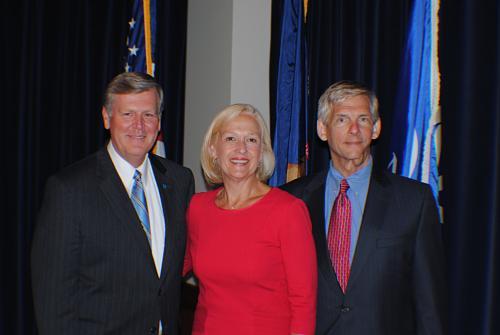 From left: President Haas, Paula Kerger, Michael Walenta