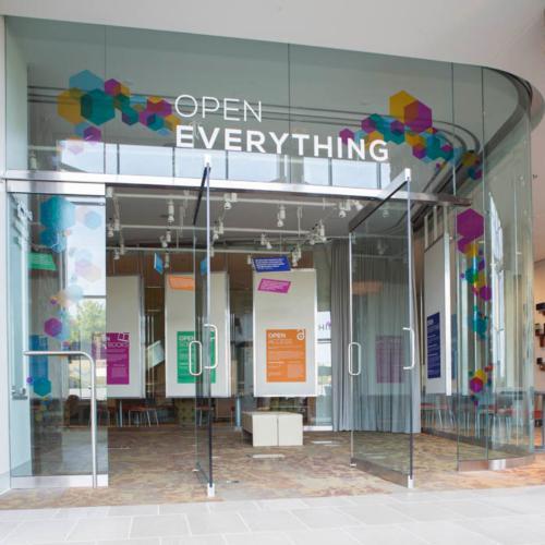 'Open Everything' exhibit is open to the public in the Mary Idema Pew Library Learning and Information Commons through September 11, 2014.