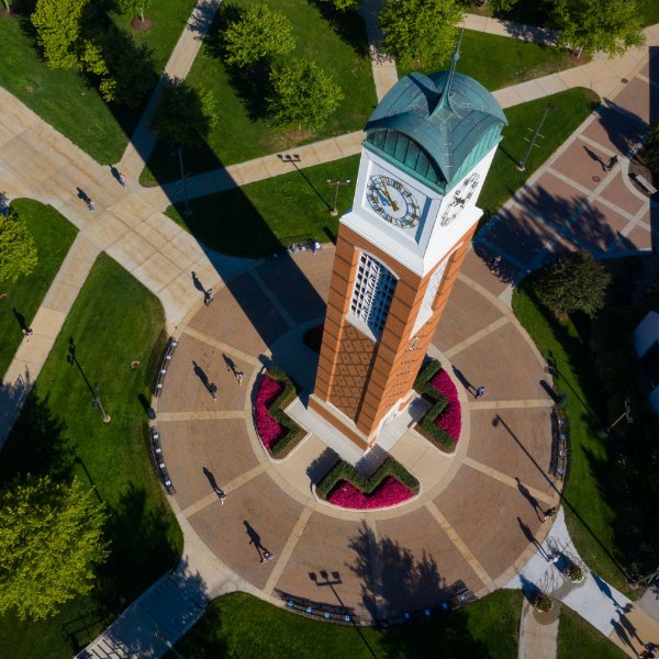 Carillon Tower on the Allendale Campus.