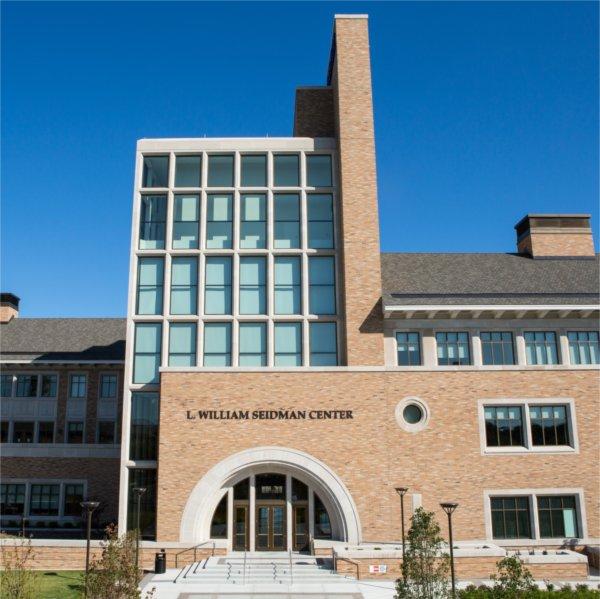 Exterior of L. William Seidman Center, home of the Seidman College of Business