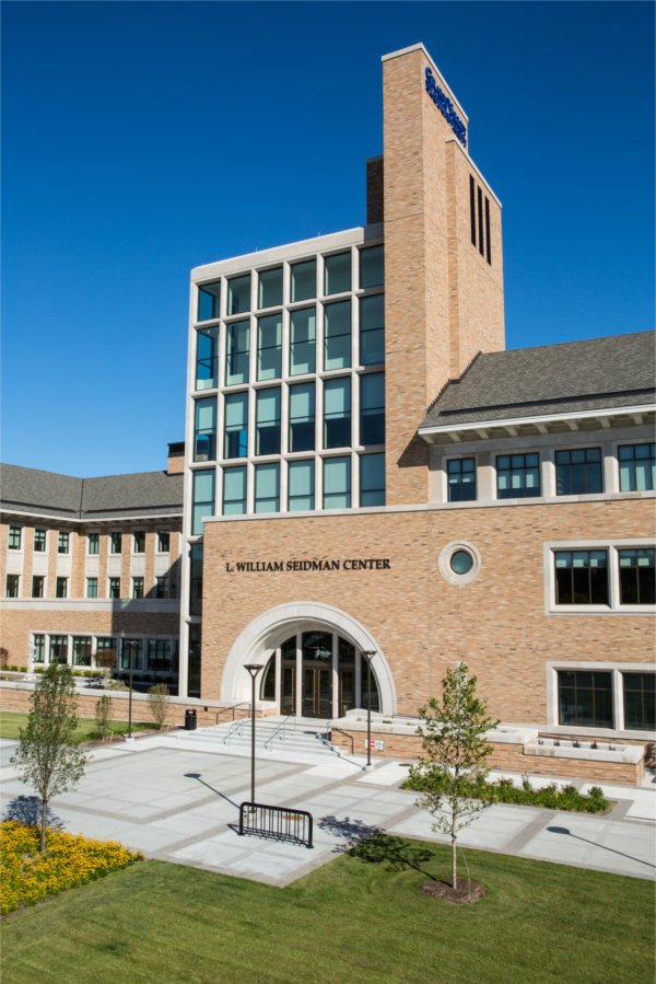 Exterior shot of Seidman College of Business