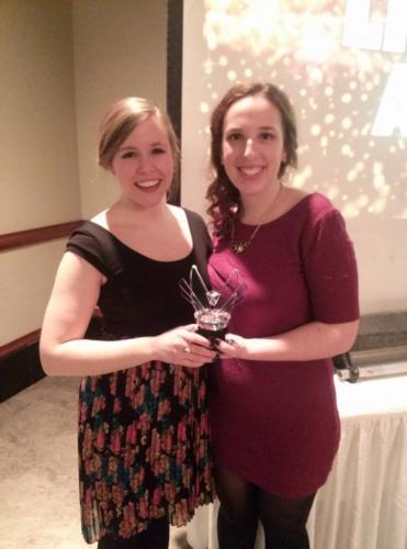 IJM member Melissa Gatto and Chapter President Rachael Rutkowski.