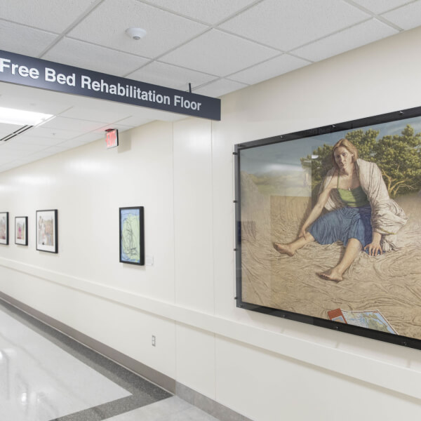 Photo of art installed in Finkelstein Hall