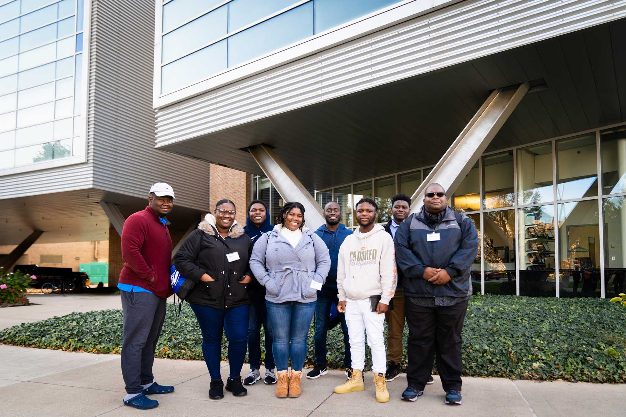 Students from HBCU learn more about GVSU's graduate programs during