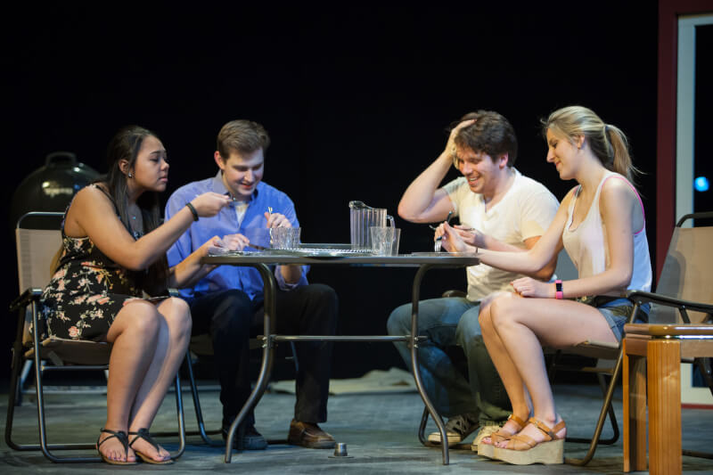 The cast of "Detroit" performing during a dress rehearsal.