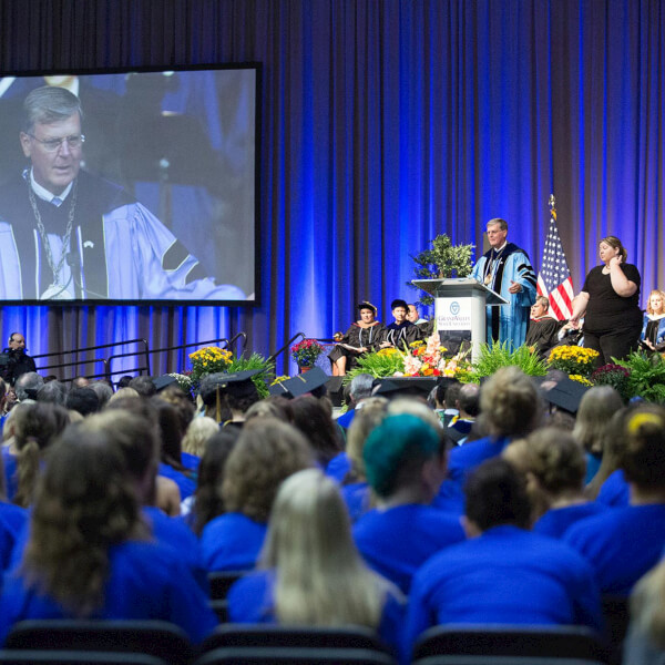 The 2016 convocation will begin at 11:30 a.m. on August 26 in the Fieldhouse Arena.