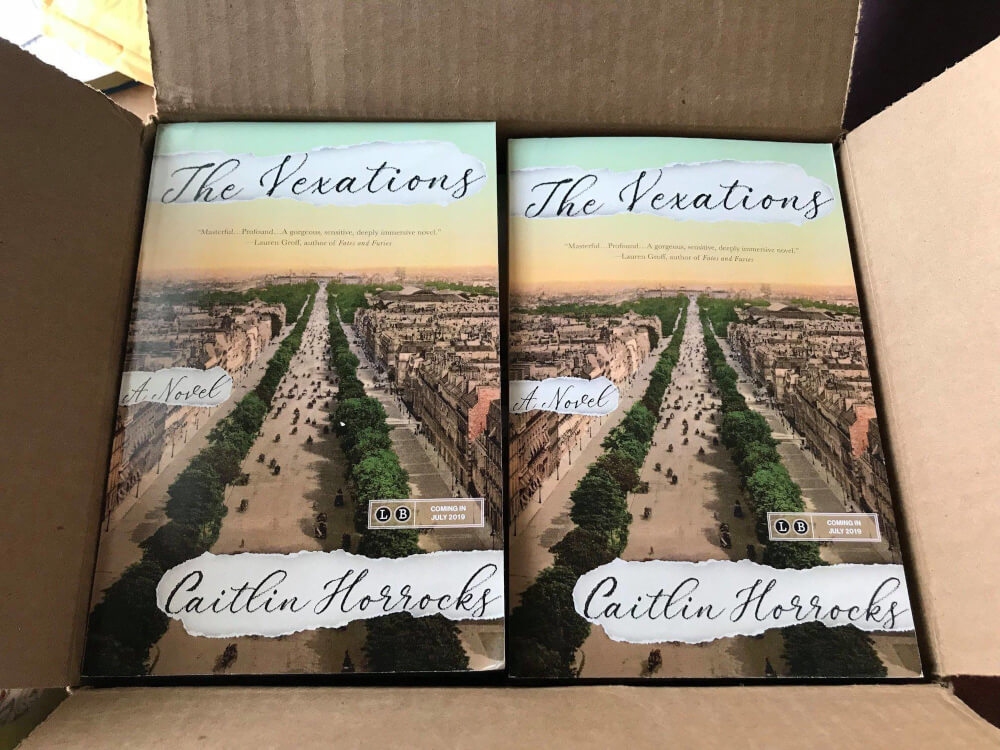 Copies of the first novel by Caitlin Horrocks, associate professor of writing