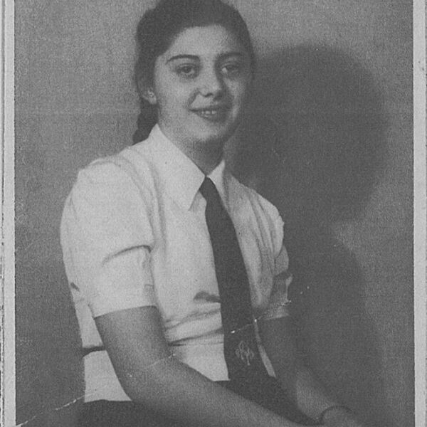 Magda Brown as a young woman. 