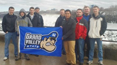 A group of Grand Valley students who attended the ASME District B Conference in Toronto.