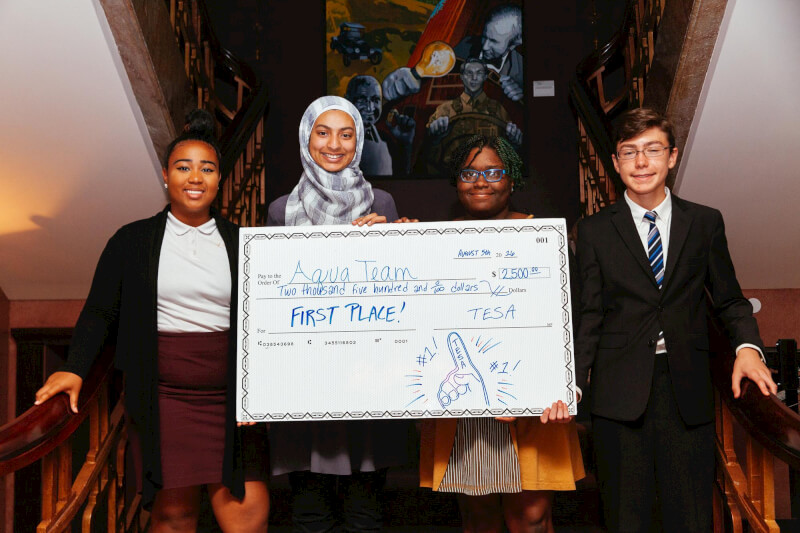 Team Healthy Streets: Camille Brown, Imani Ahmad, Brenda Waites, Anthony Vickers (left to right). Photo courtesy Atikh Bana