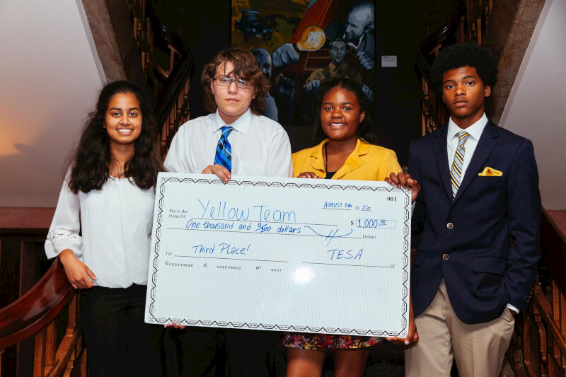 Team Medi-Go: Nisha Krishnan, James Pope, Madison Foster, Terrell White (left to right). Photo courtesy Atikh Bana