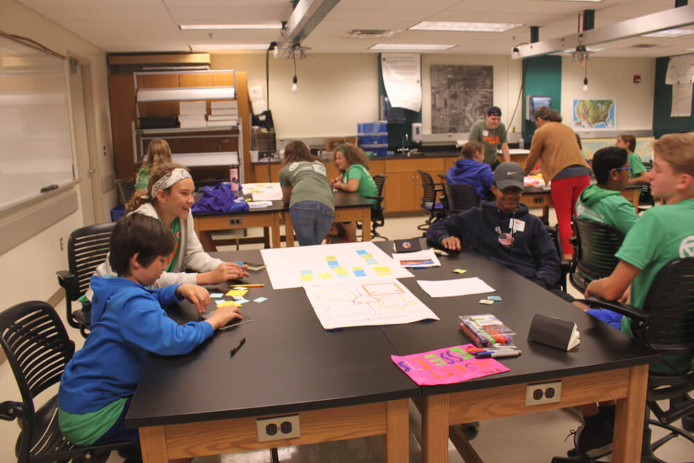 Campers created prototypes for new ways to live sustainably.