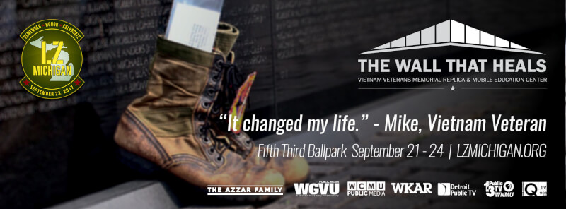 The Wall That Heals, a half-scale replica of the Vietnam Veterans Memorial in Washington, D.C., will be on the Allendale Campus September 20 as a starting point as it travels to Fifth Third Ballpark.