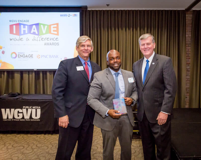Bryant Mitchell, owner of a local real estate business who has donated to more than 30 non-profits in the first 18 months of being in business, won the Inclusion Award.