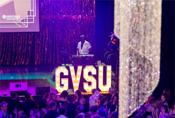 DJ AB performs during Presidents' ball.