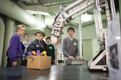 Projects on display were designed and built by undergraduate and graduate students.