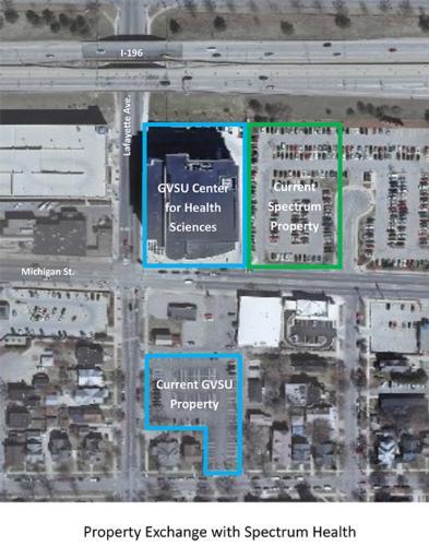 The university will complete a property exchange to expand its nursing and health professions programs.