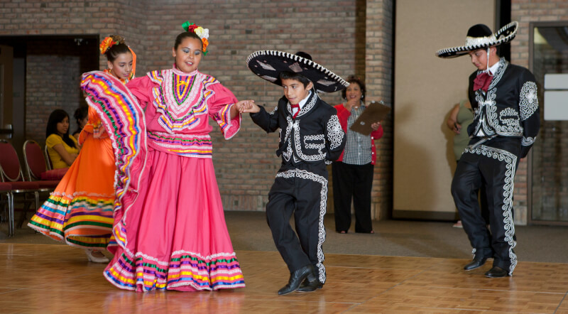 Dancers perform at a past Hispanic Heritage Celebration event.