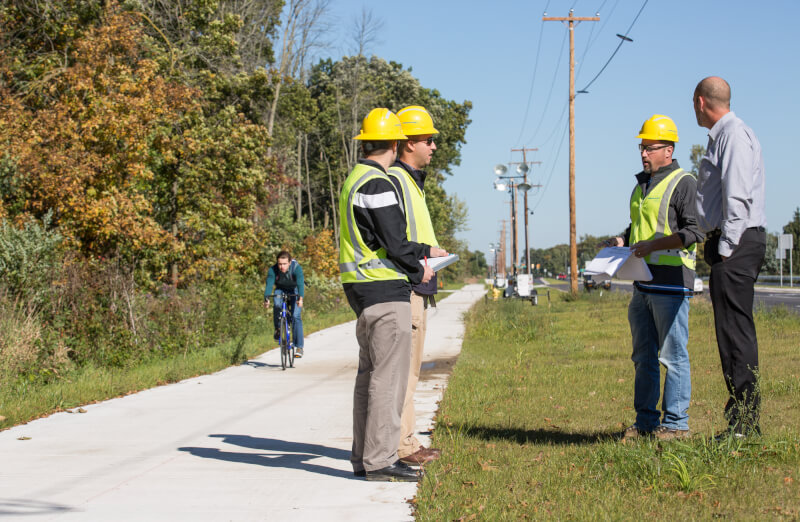 Utility field staff from Consumers Energy surveyed the area October 10