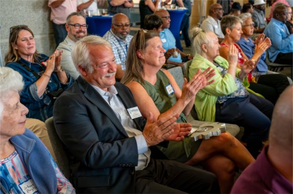 Keith Crandall after hearing his name called as Innovator of the Year winner.