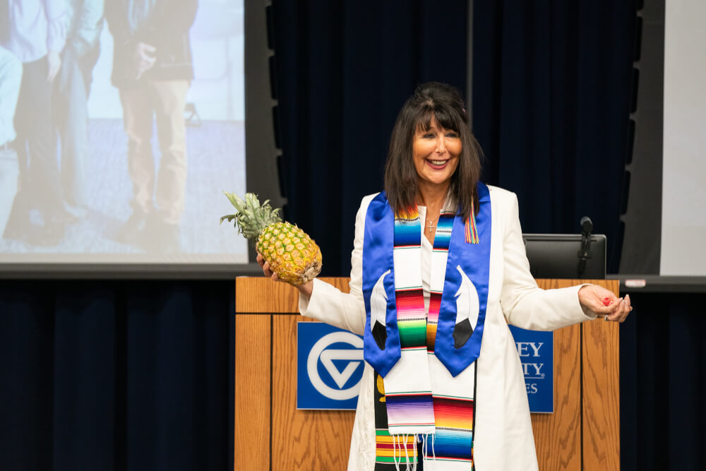 President Mantella at affinity group leadership lunch.