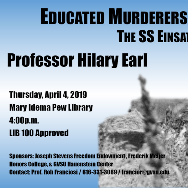 A flyer for "The Educated Murderers"