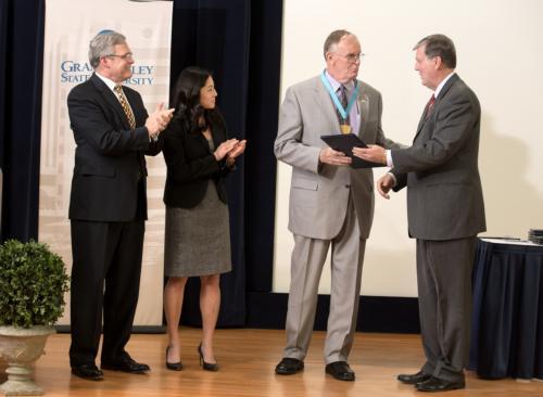 Adm. Loy receives Hauenstien Fellowship Medal