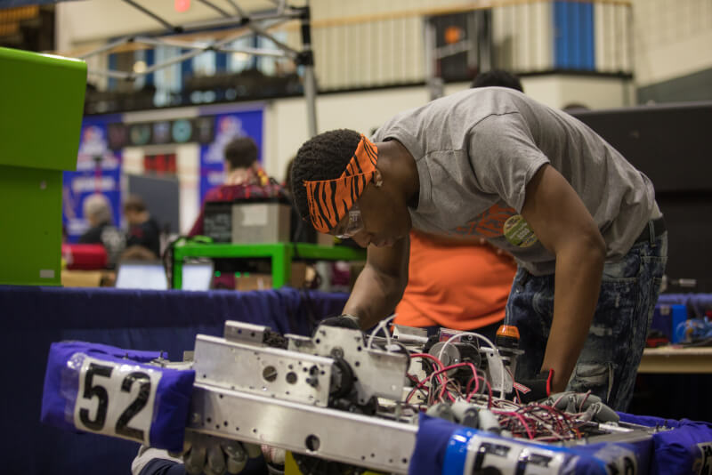 Students at the compeition