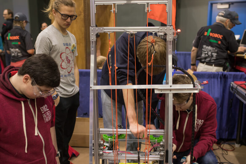 Students at the compeition