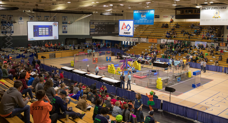 Students at the compeition